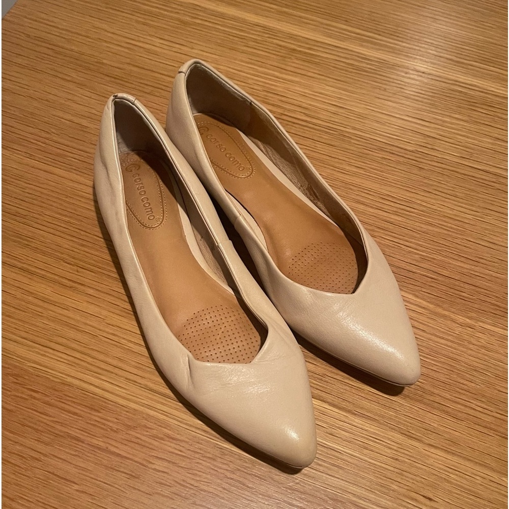 Corso Como Ballet Flat Women Shoe Beige size 8